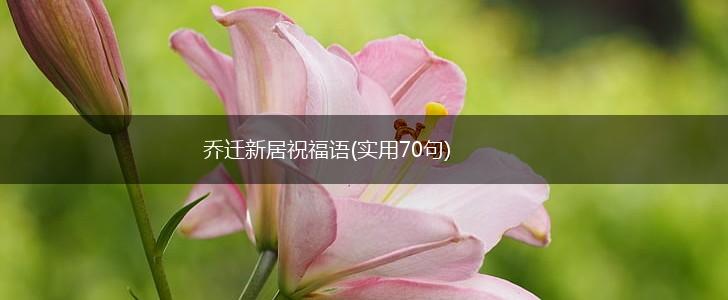 乔迁新居祝福语(实用70句),第1张