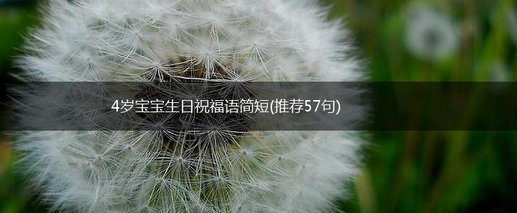4岁宝宝生日祝福语简短(推荐57句),第1张