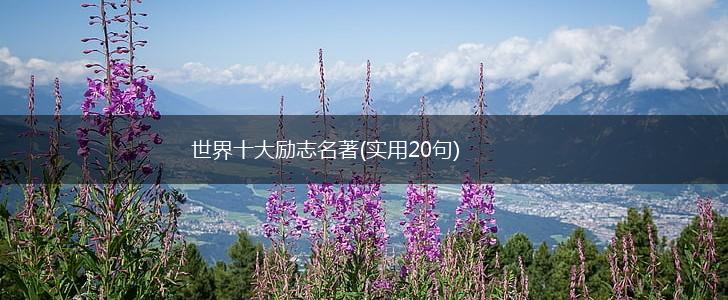 世界十大励志名著(实用20句),第1张