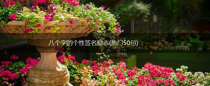 八个字的个性签名励志(热门50句),第1张