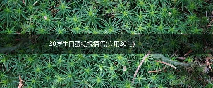 30岁生日蛋糕祝福语(实用30句),第1张