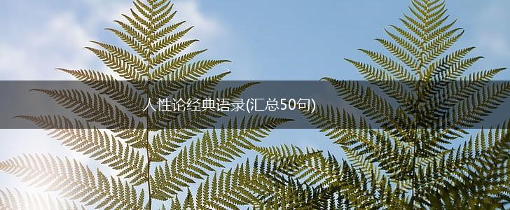 人性论经典语录(汇总50句),第1张