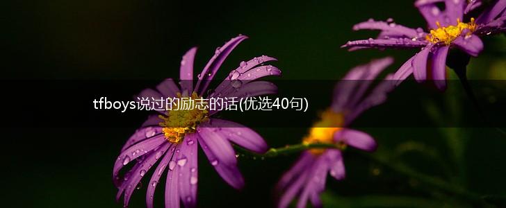 tfboys说过的励志的话(优选40句),第1张