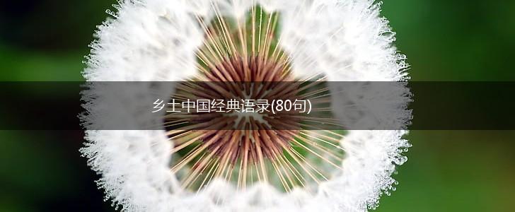 乡土中国经典语录(80句),第1张