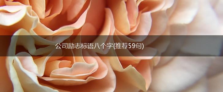 公司励志标语八个字(推荐59句),第1张