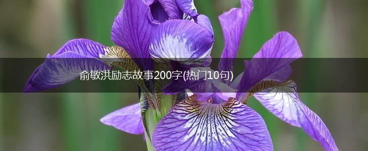 俞敏洪励志故事200字(热门10句),第1张