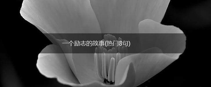 一个励志的故事(热门8句),第1张