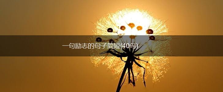 一句励志的句子简短(40句),第1张