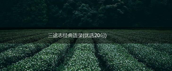 三途志经典语录(优选20句),第1张