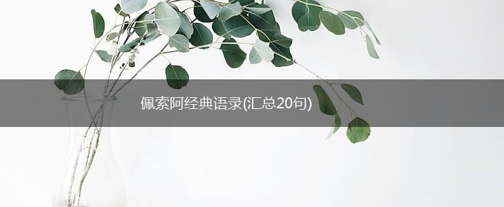 佩索阿经典语录(汇总20句),第1张