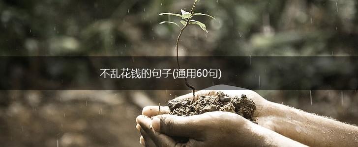 不乱花钱的句子(通用60句),第1张