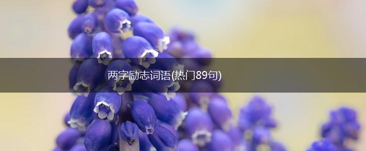 两字励志词语(热门89句),第1张
