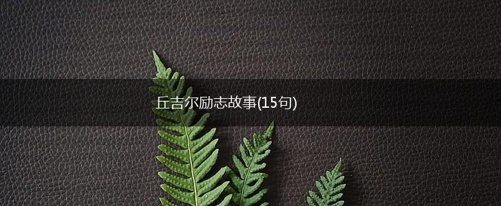 丘吉尔励志故事(15句),第1张