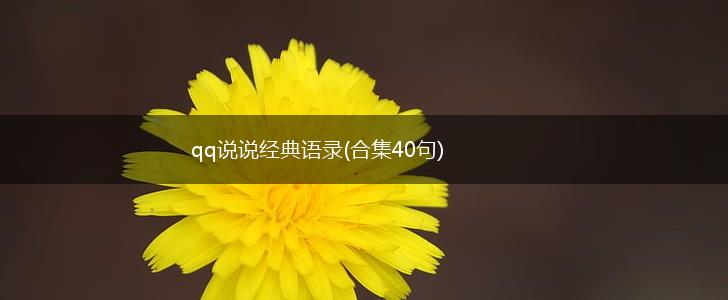 qq说说经典语录(合集40句),第1张