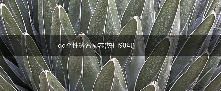 qq个性签名励志(热门90句),第1张