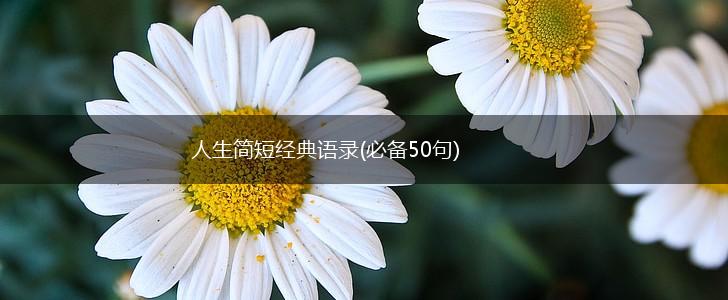 人生简短经典语录(必备50句),第1张