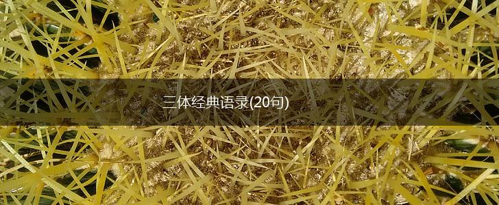 三体经典语录(20句),第1张