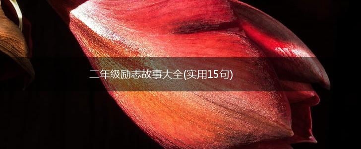 二年级励志故事大全(实用15句),第1张