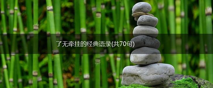 了无牵挂的经典语录(共70句),第1张
