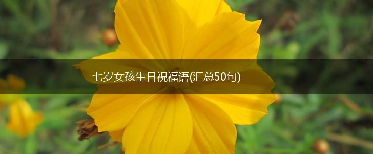七岁女孩生日祝福语(汇总50句),第1张