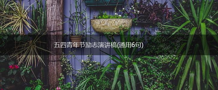 五四青年节励志演讲稿(通用6句),第1张
