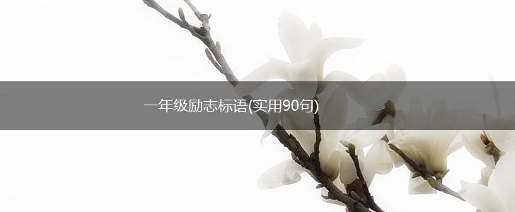 一年级励志标语(实用90句),第1张