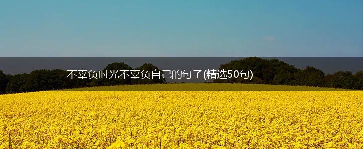 不辜负时光不辜负自己的句子(精选50句),第1张