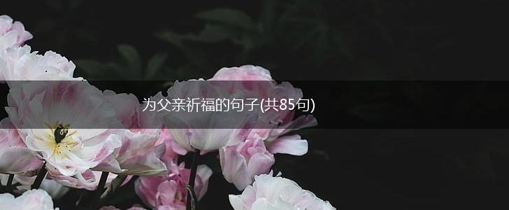 为父亲祈福的句子(共85句),第1张