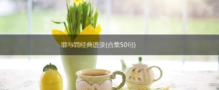 罪与罚经典语录(合集50句),第1张