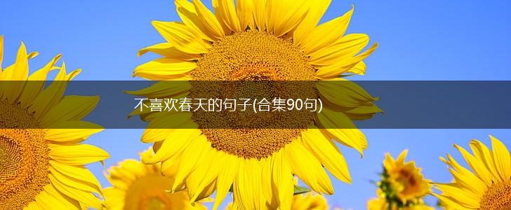 不喜欢春天的句子(合集90句),第1张