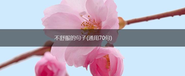 不舒服的句子(通用70句),第1张