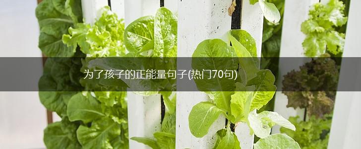 为了孩子的正能量句子(热门70句),第1张