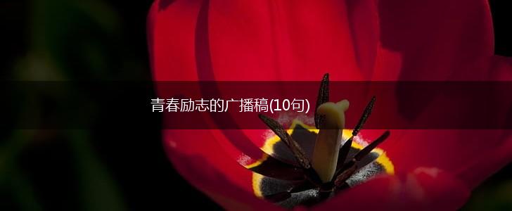 青春励志的广播稿(10句),第1张