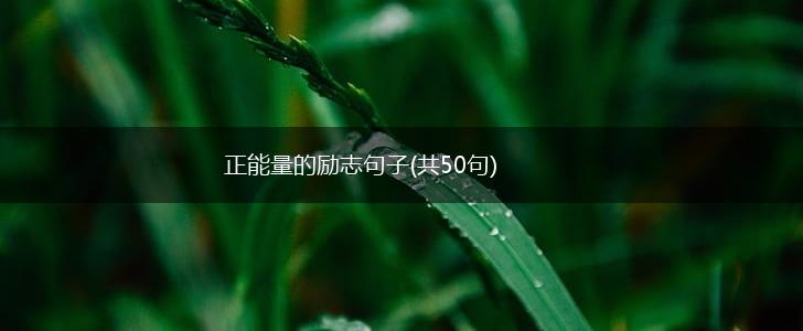 正能量的励志句子(共50句),第1张