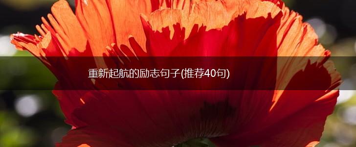 重新起航的励志句子(推荐40句),第1张