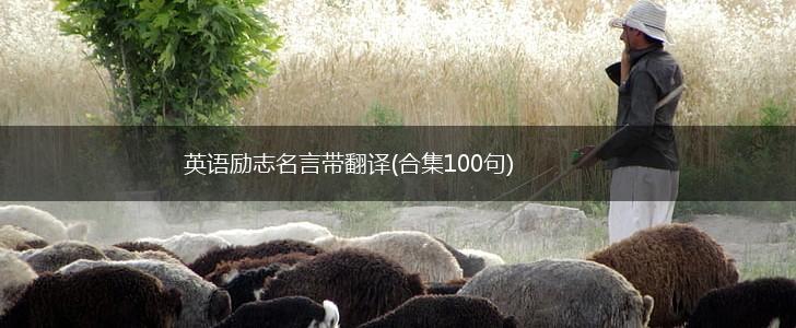 英语励志名言带翻译(合集100句),第1张