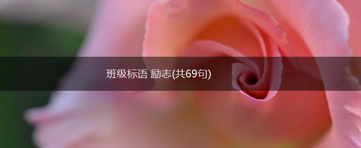 班级标语 励志(共69句),第1张
