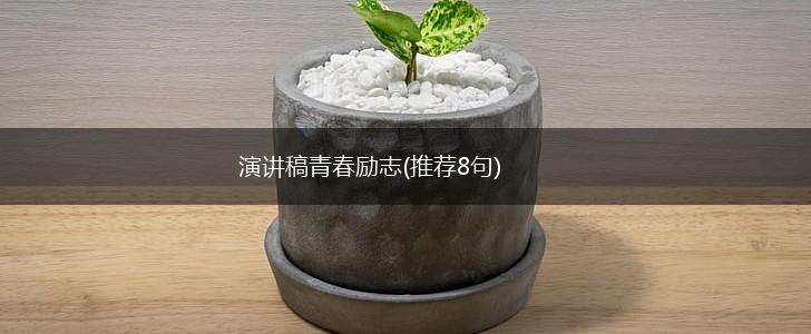 演讲稿青春励志(推荐8句),第1张