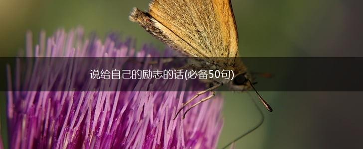 说给自己的励志的话(必备50句),第1张