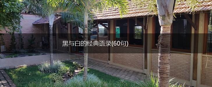 黑与白的经典语录(60句),第1张