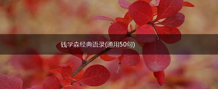 钱学森经典语录(通用50句),第1张