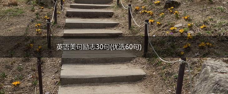 英语美句励志30句(优选60句),第1张