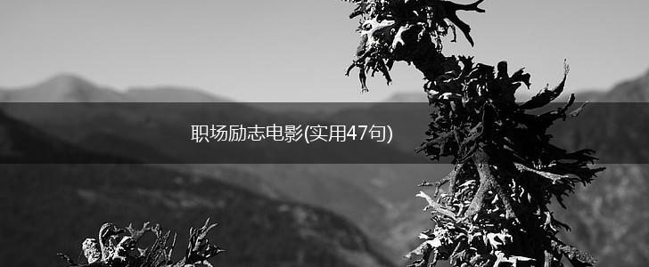 职场励志电影(实用47句),第1张 职场励志电影(实用47句),第1张