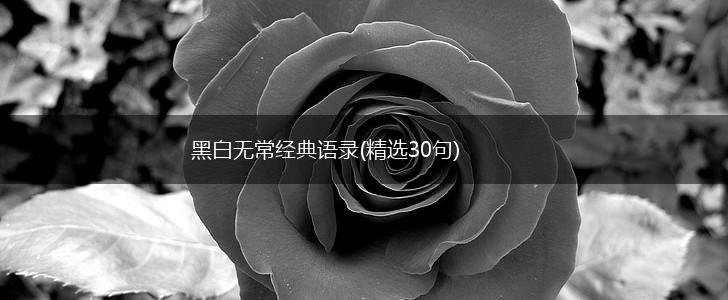 黑白无常经典语录(精选30句),第1张