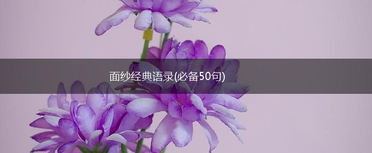 面纱经典语录(必备50句),第1张