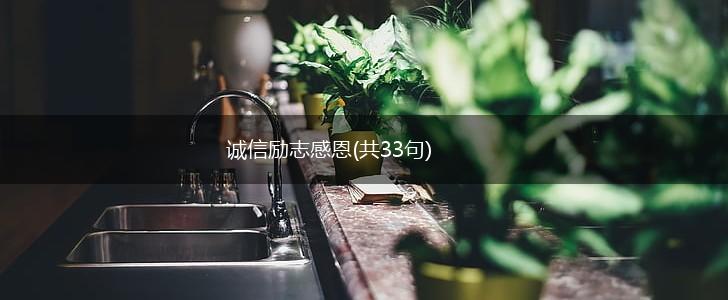 诚信励志感恩(共33句),第1张