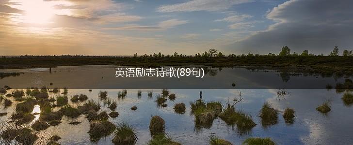 英语励志诗歌(89句),第1张