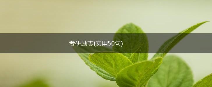 考研励志(实用50句),第1张 考研励志(实用50句),第1张