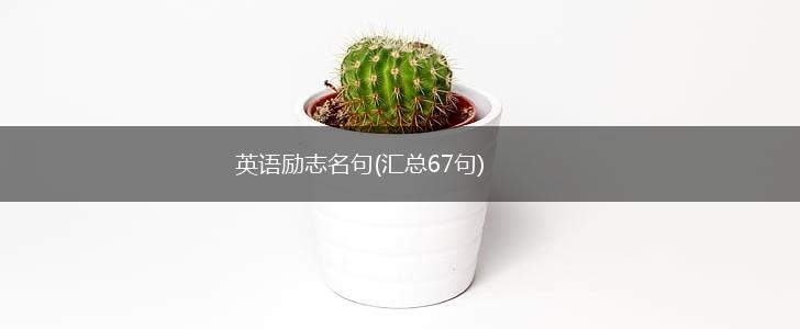 英语励志名句(汇总67句),第1张