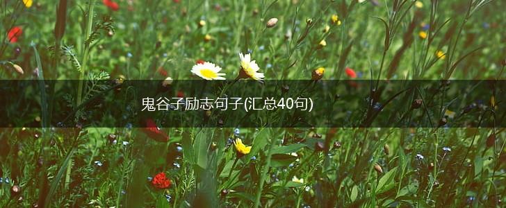 鬼谷子励志句子(汇总40句),第1张